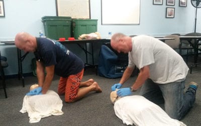 Emergency First Response Training at Base Station